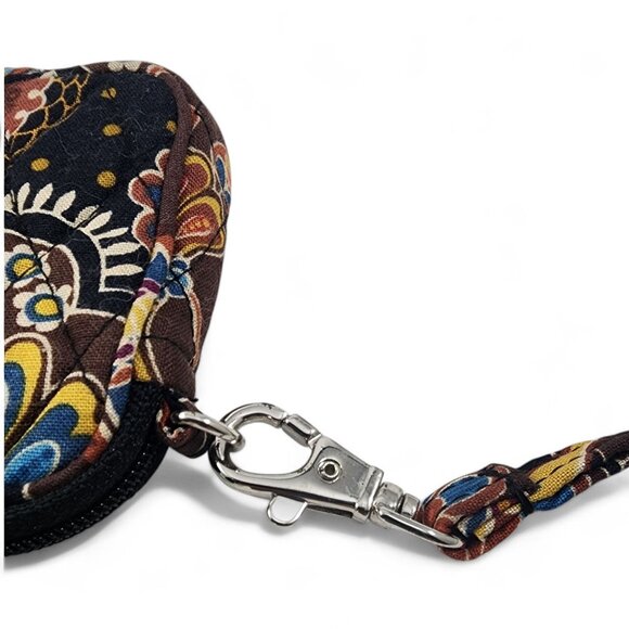 Vera Bradley Wristlet Zip ID Case Wallet Paisley Print NWT Retired Pattern Katal - Picture 3 of 5